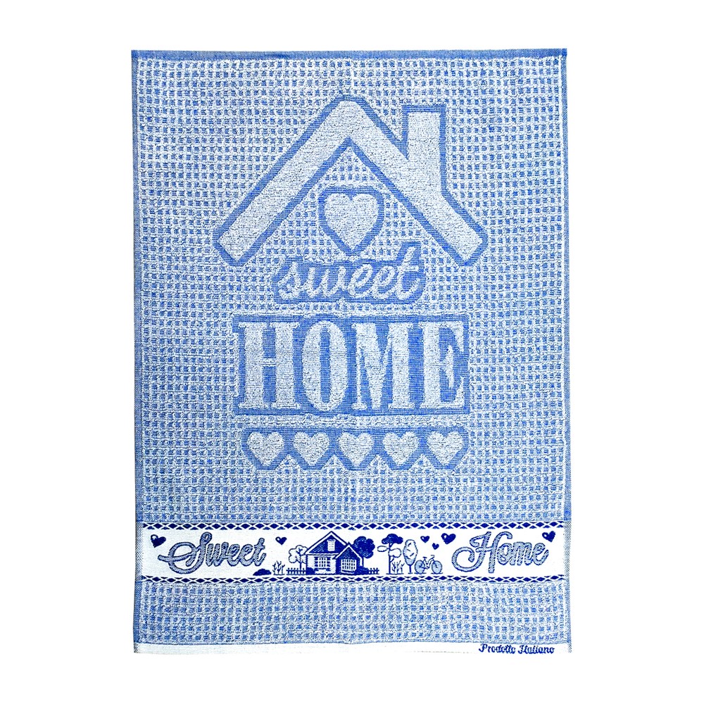 Strofinaccio spugna HOME SWEET HOME cm.50x70