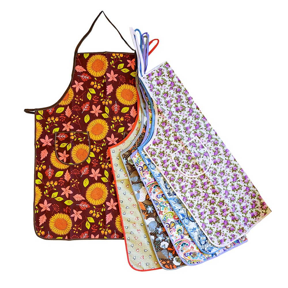 Grembiule con pettorina ADRIANA cm.73x90 con 2 tasche