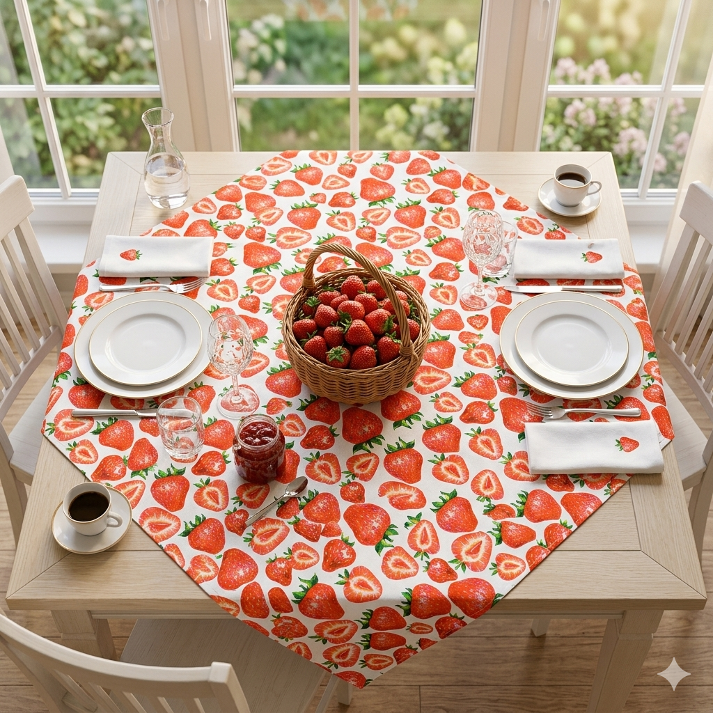 Tovaglia cm.90x90 FRUITS - sfusa con appendino