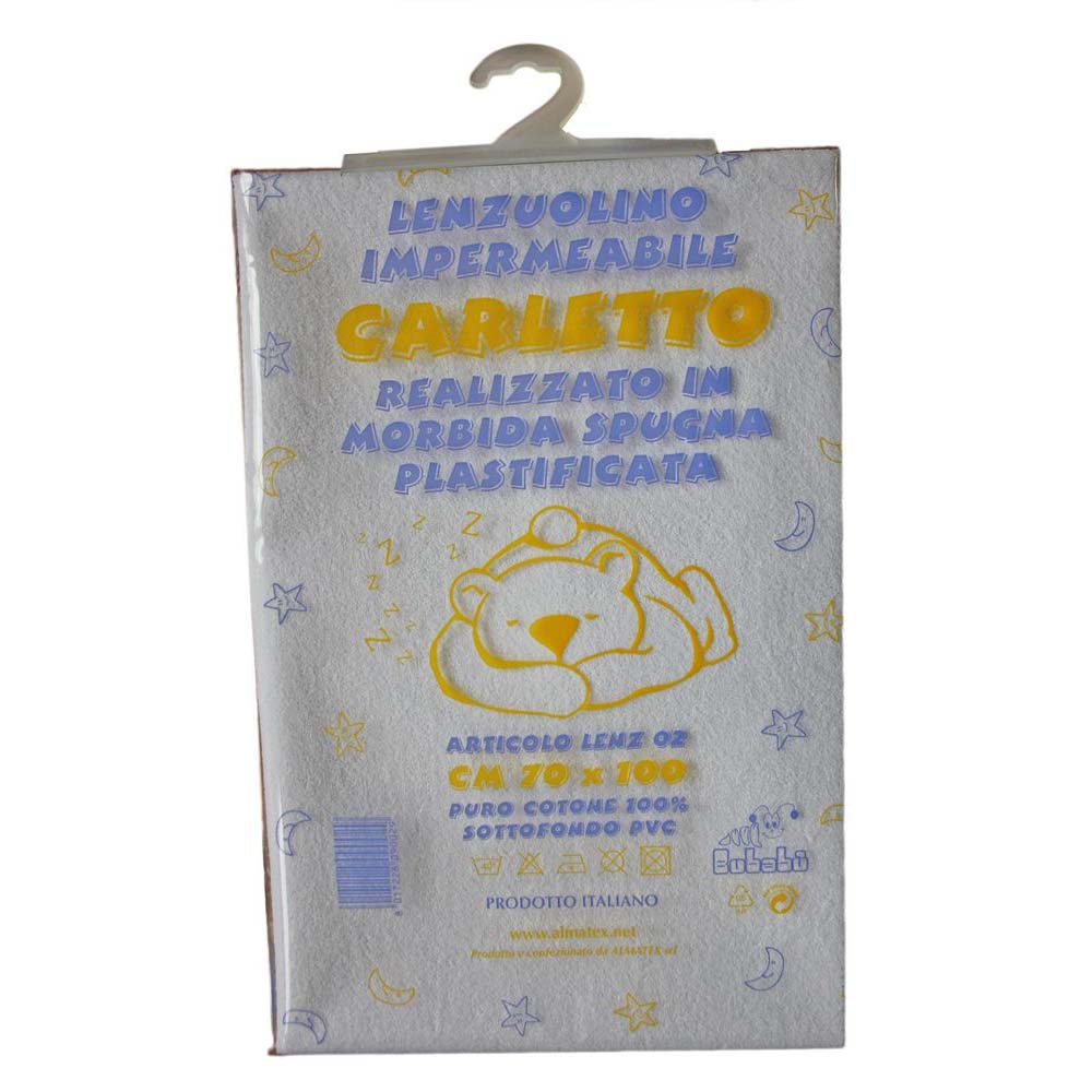 Lenzuolino cm.70x100 SALVA PIPI' Carletto in spugna plastificata