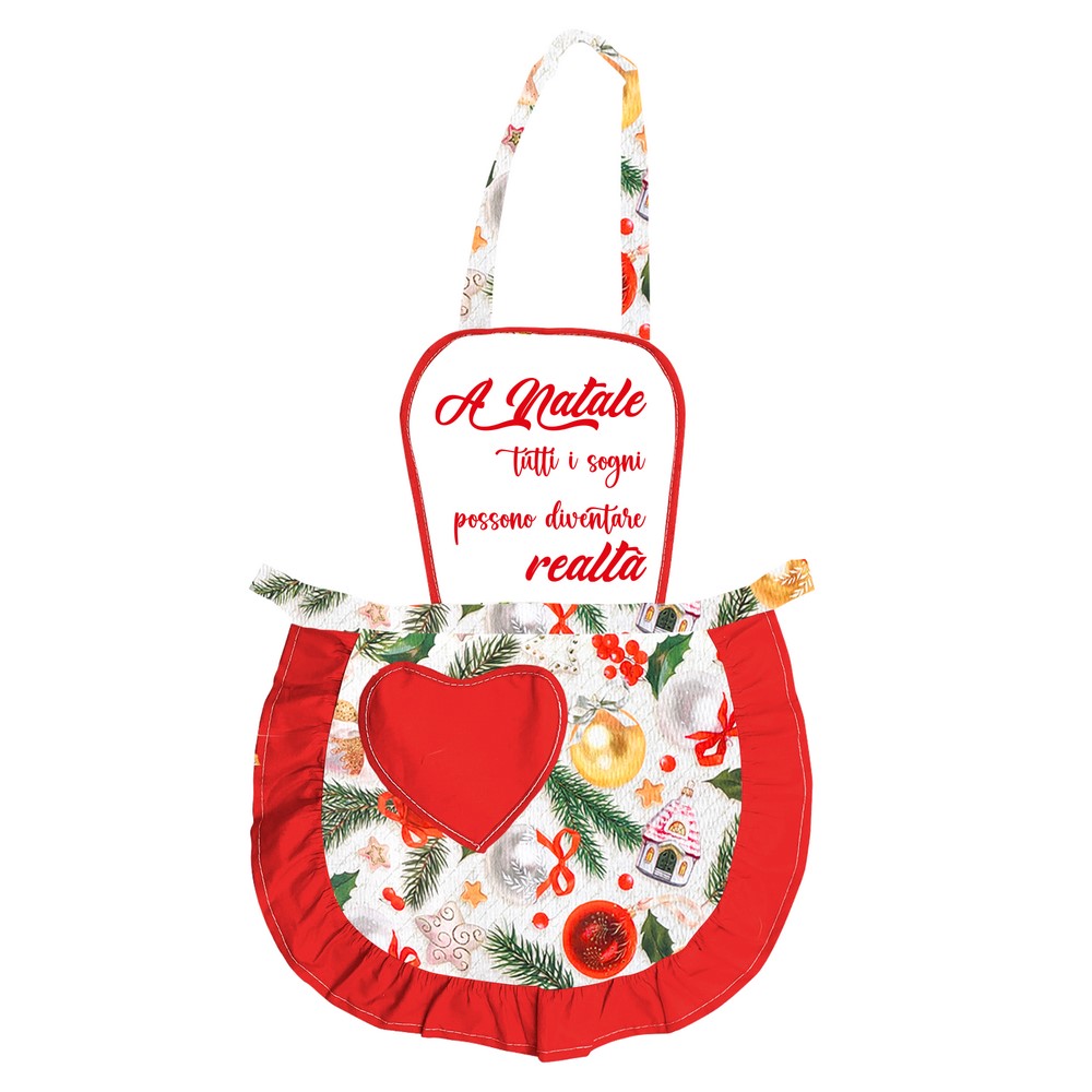 Grembiule JOY adulto con pettorina personalizzata