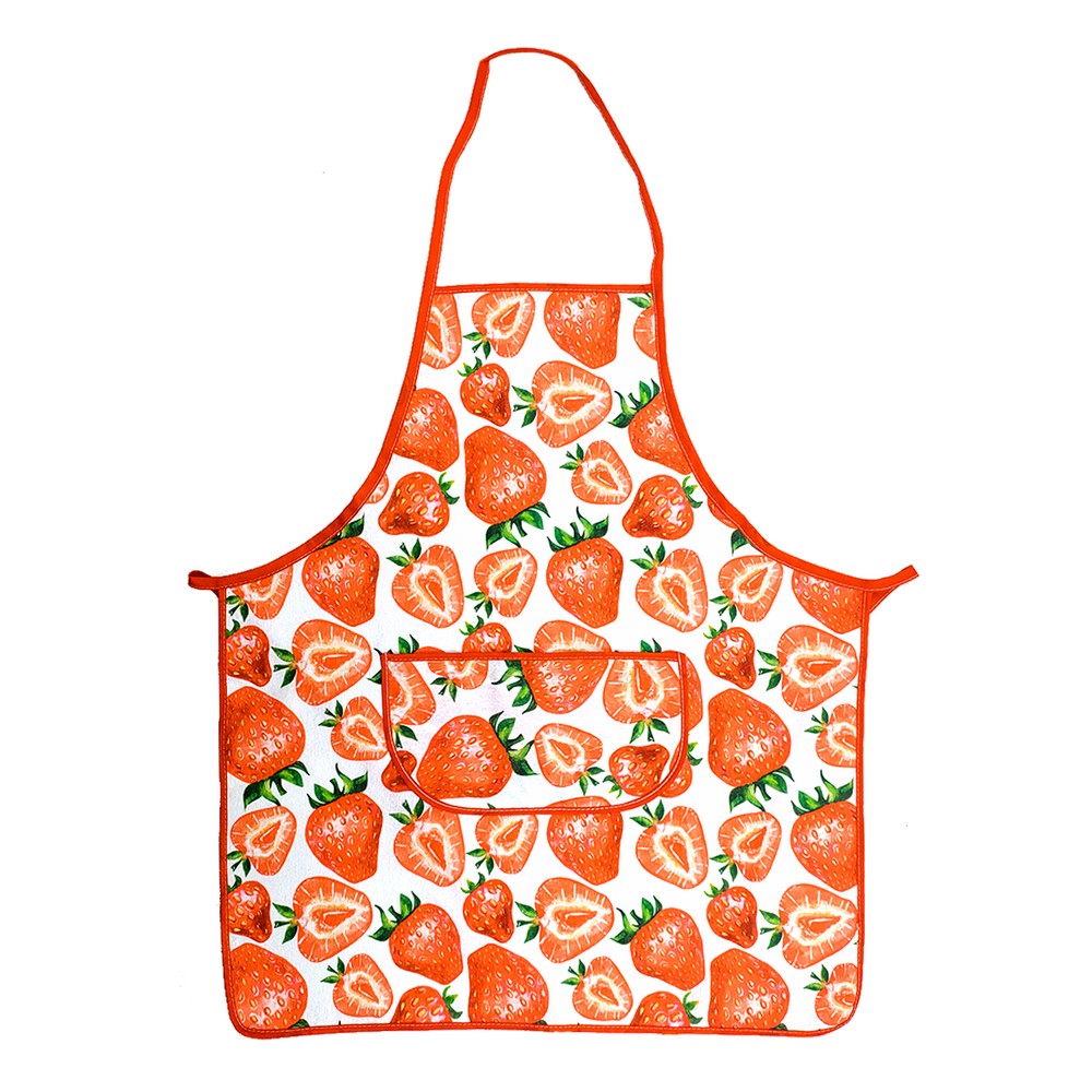 Grembiule intero FRUITS  cm. 62x72 con tascone centrale 