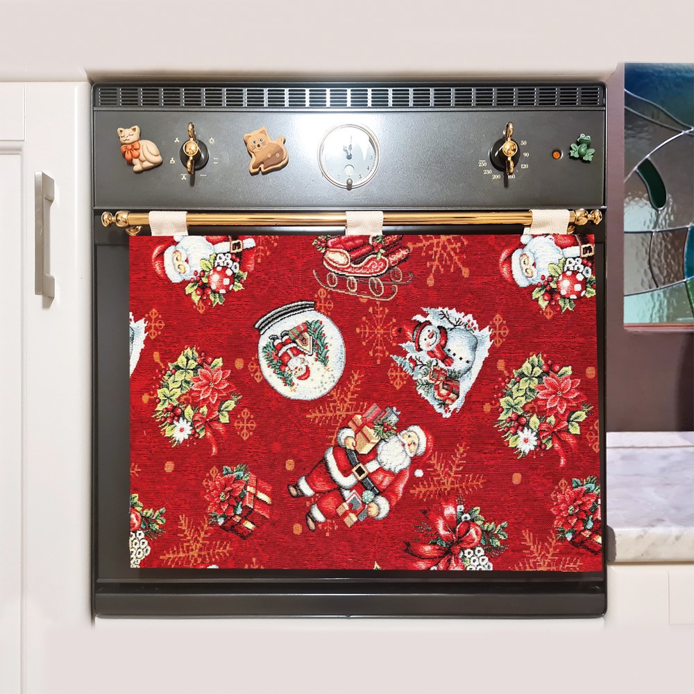 Copri forno  cm.50x33 H. gobeline all over con velcro