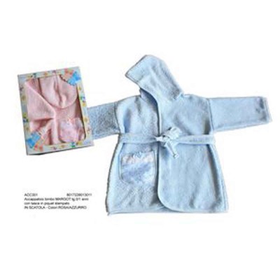 Accappatoio bimbo MARGOT tg.0/1anni con cappuccio