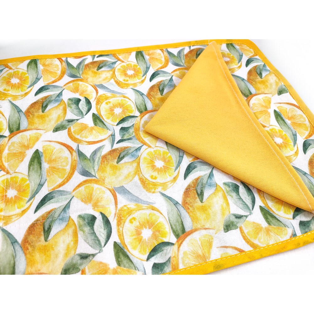 Set prima colazione linea FRUITS tovaglietta imbottita cm.35x50+tov.lo cm.30x30