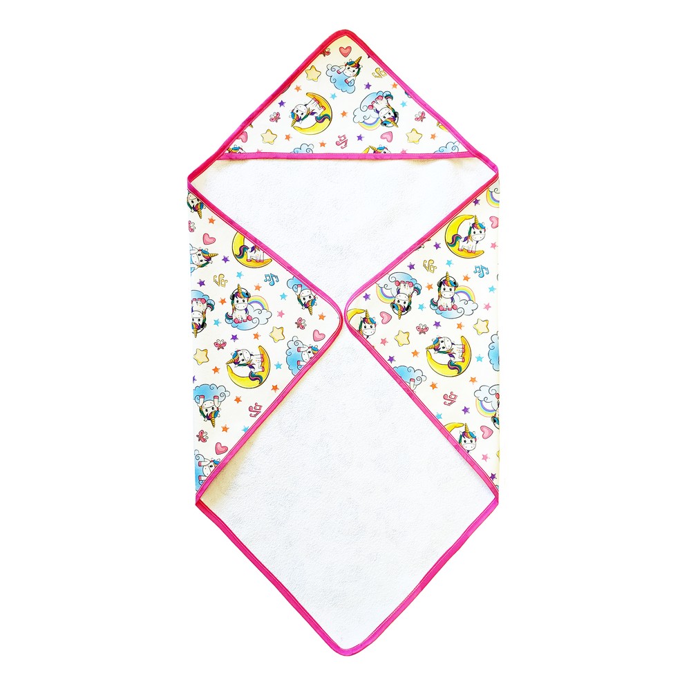 Accappatoio SPLASH cm. 60x60 in spugna accoppiata con tela