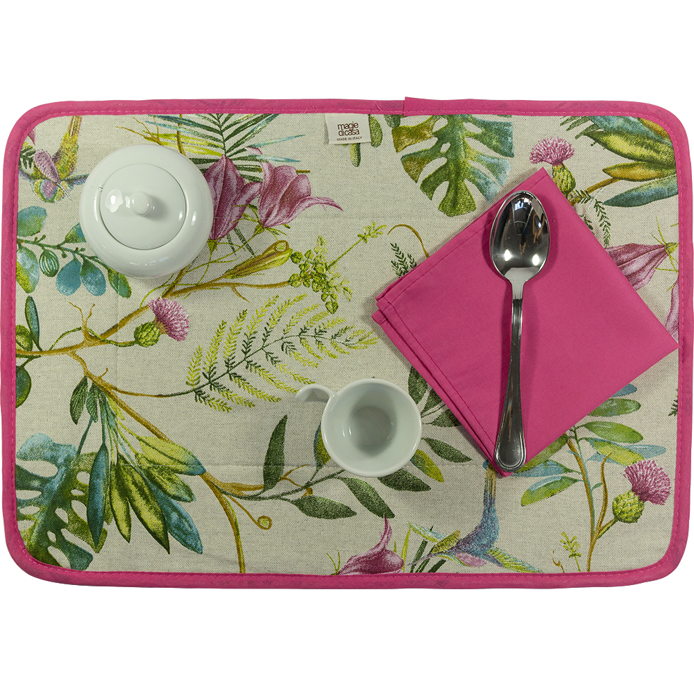 Tovagliette americana imbottita+tovagliolo SUMMER ASSORTITI