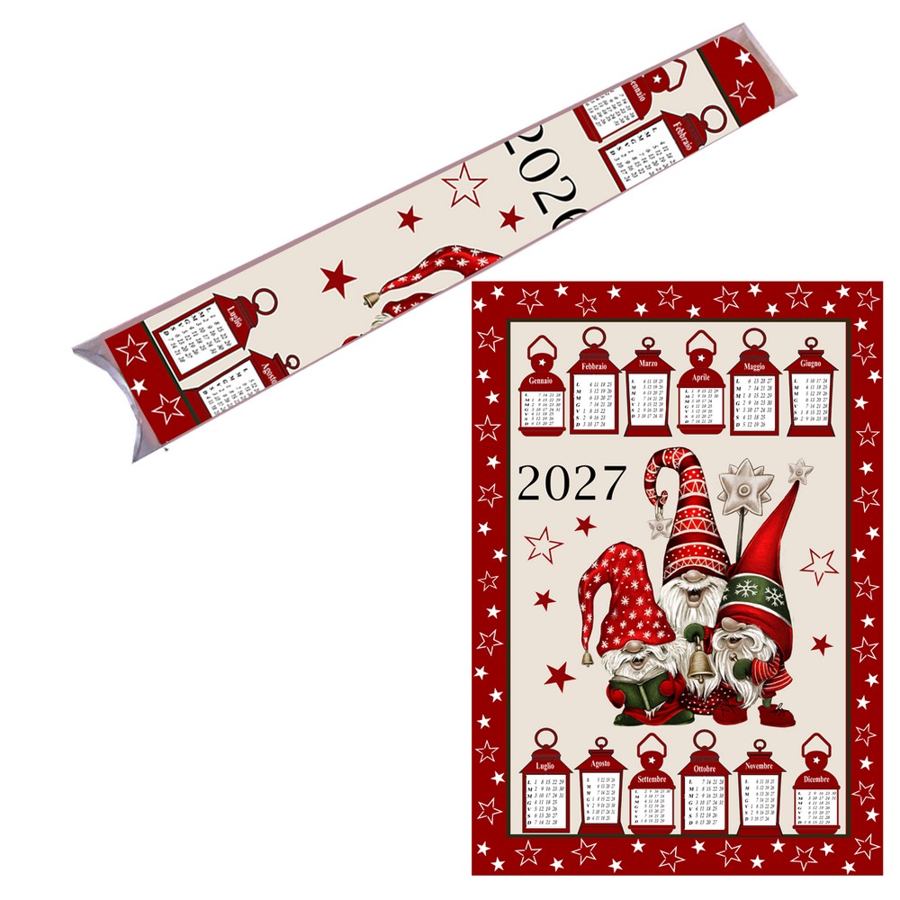 Strofinaccio Calendario  in astuccio senza astina
