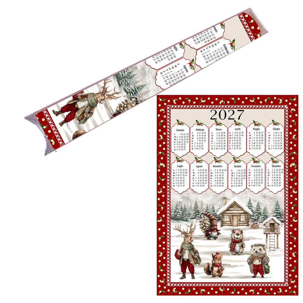 Strofinaccio Calendario  in astuccio senza astina