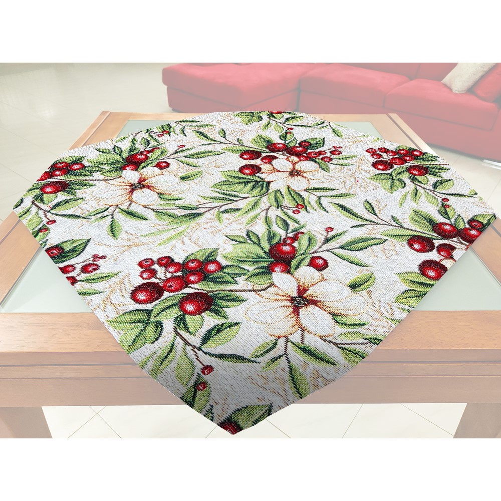 Centrotavola cm.90x90 in gobeline oll over BACCHE