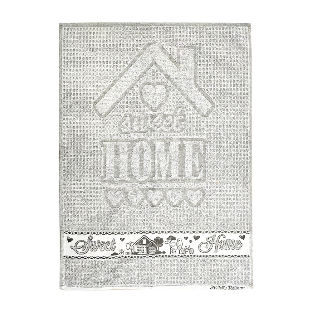 Strofinaccio spugna HOME SWEET HOME cm.50x70