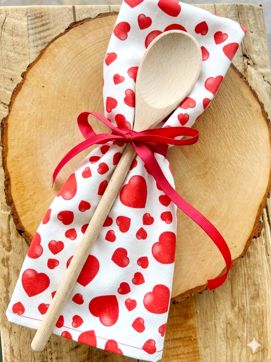 Mestolo bamboo + strofinaccio cm.50x65