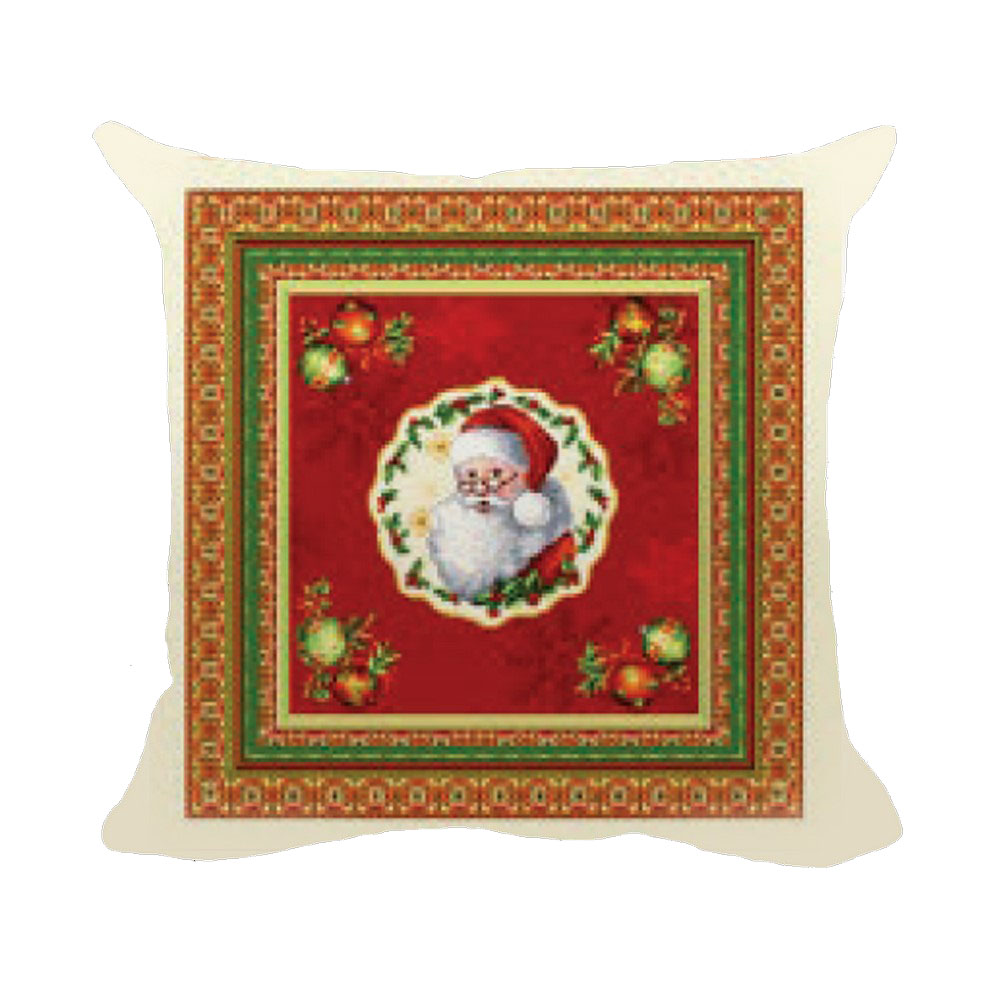 Fodera cuscino gobelin cm.45x45 con cerniera DISEGNI BABBO/SCHIACCIANOCI  sfusa