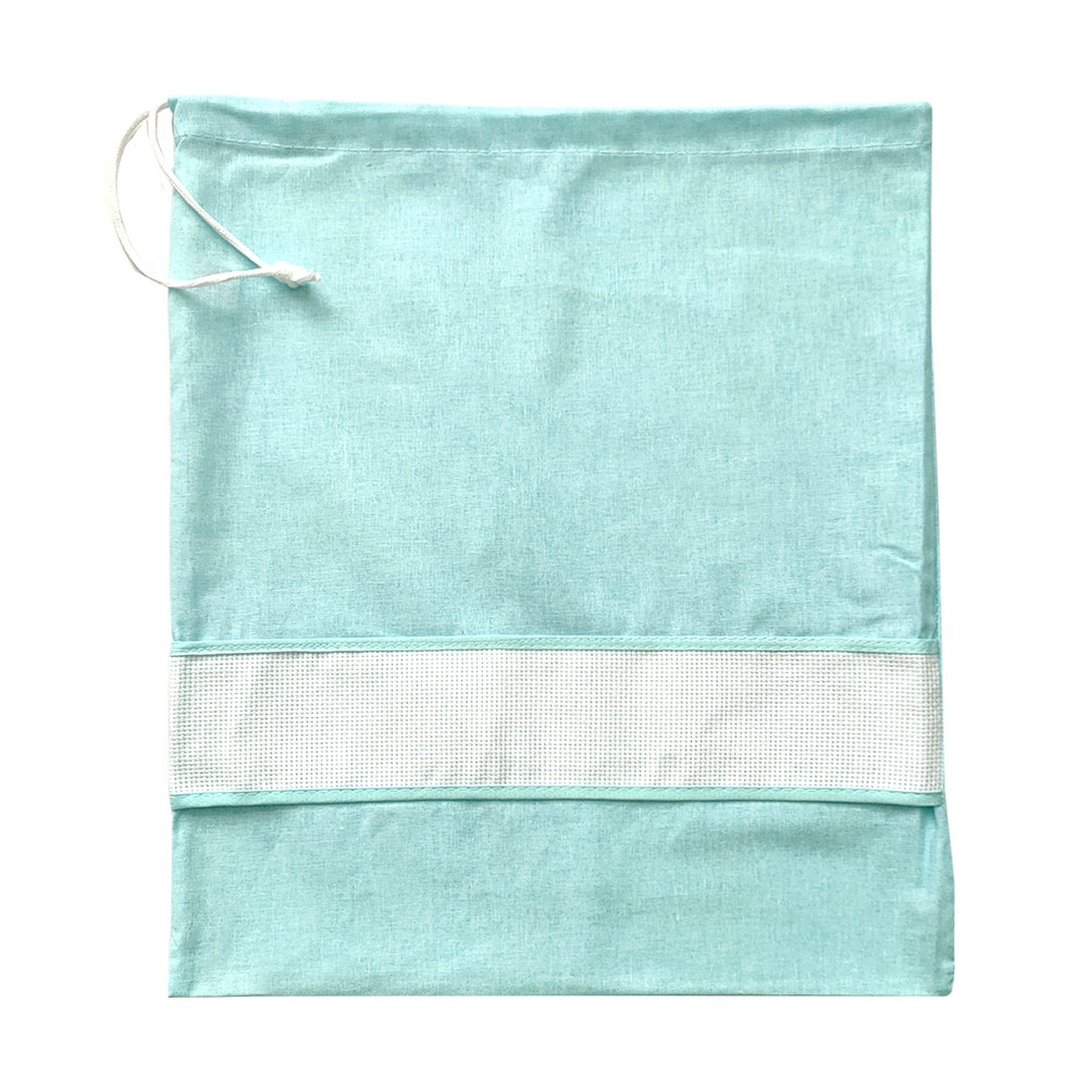 Sacchetto asilo tinta unita con inserto da ricamare