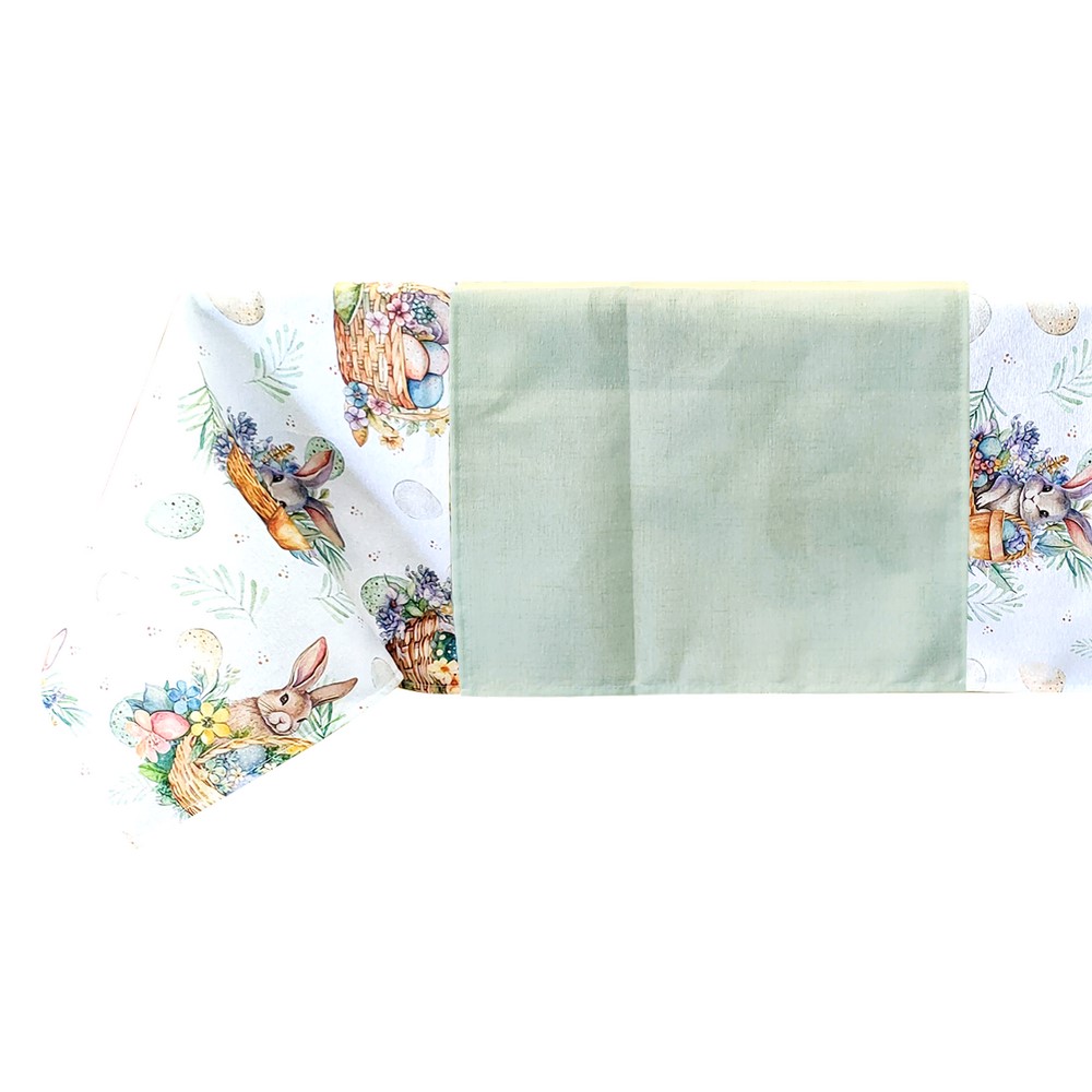 Runner cm 46x140 GREEN RABBIT