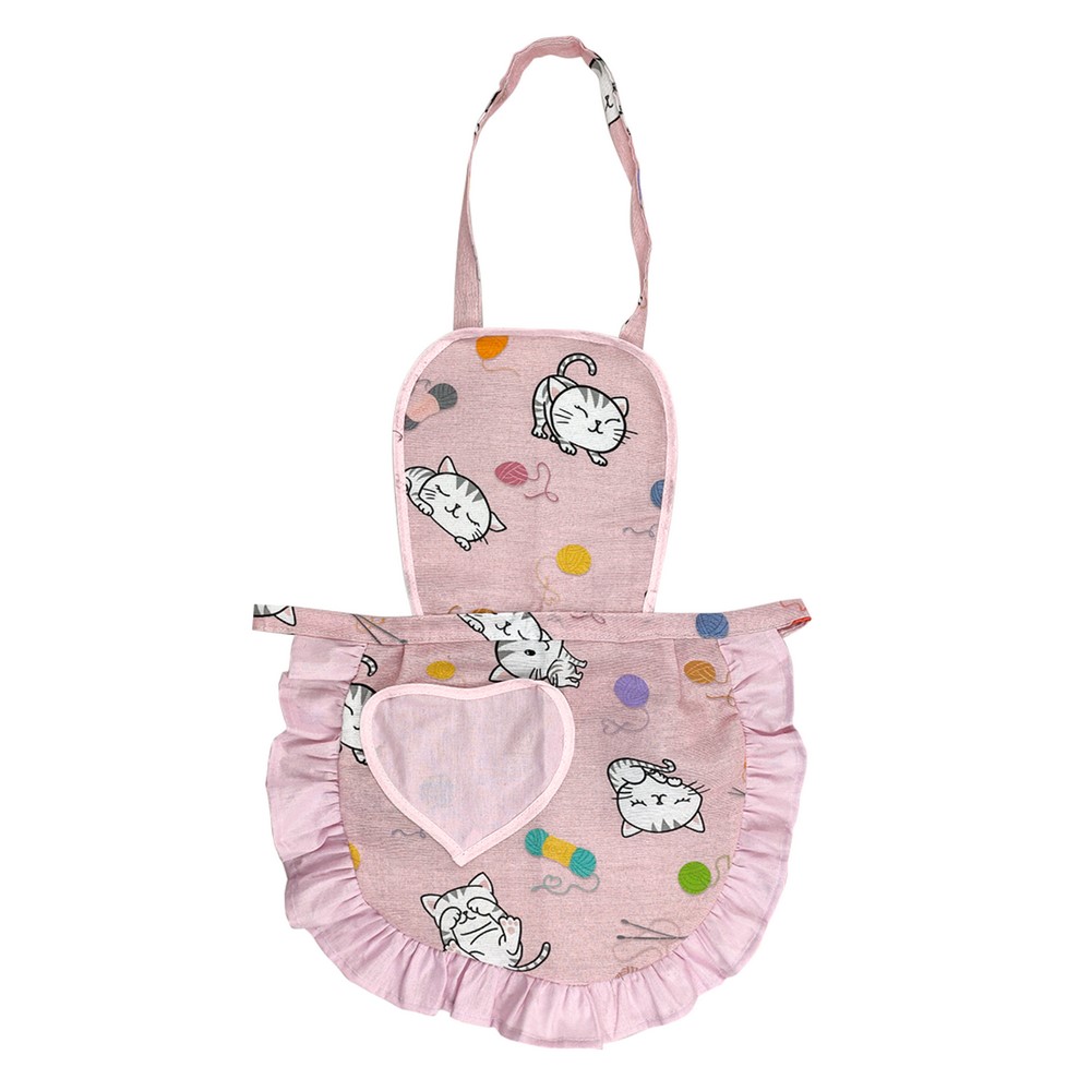 Grembiulino FABRIZIO cm.39x50 con pettorina con tasca a cuore