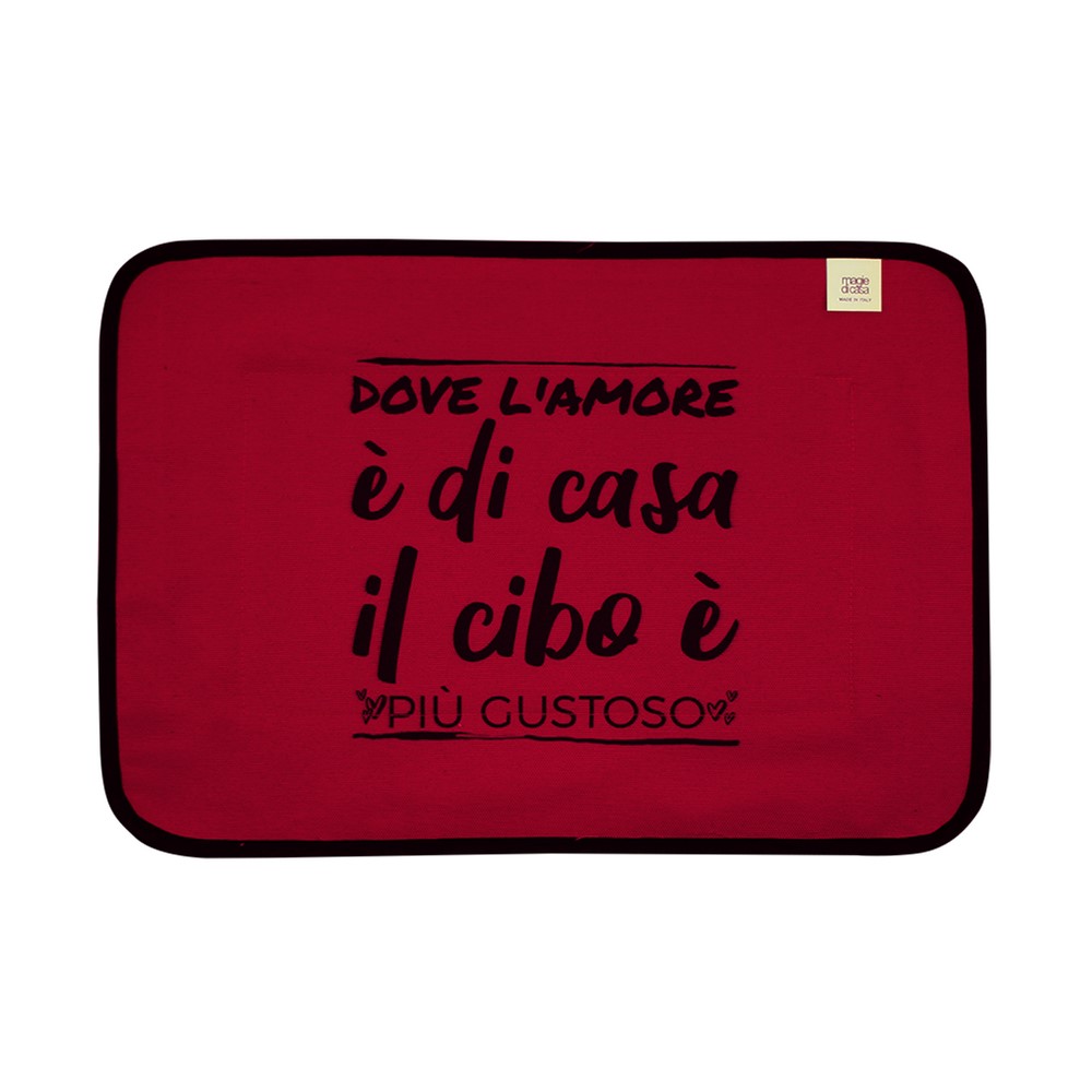 Tovaglietta LA CUCINAZZA cm.35x50 con stampe SPIRITOSE