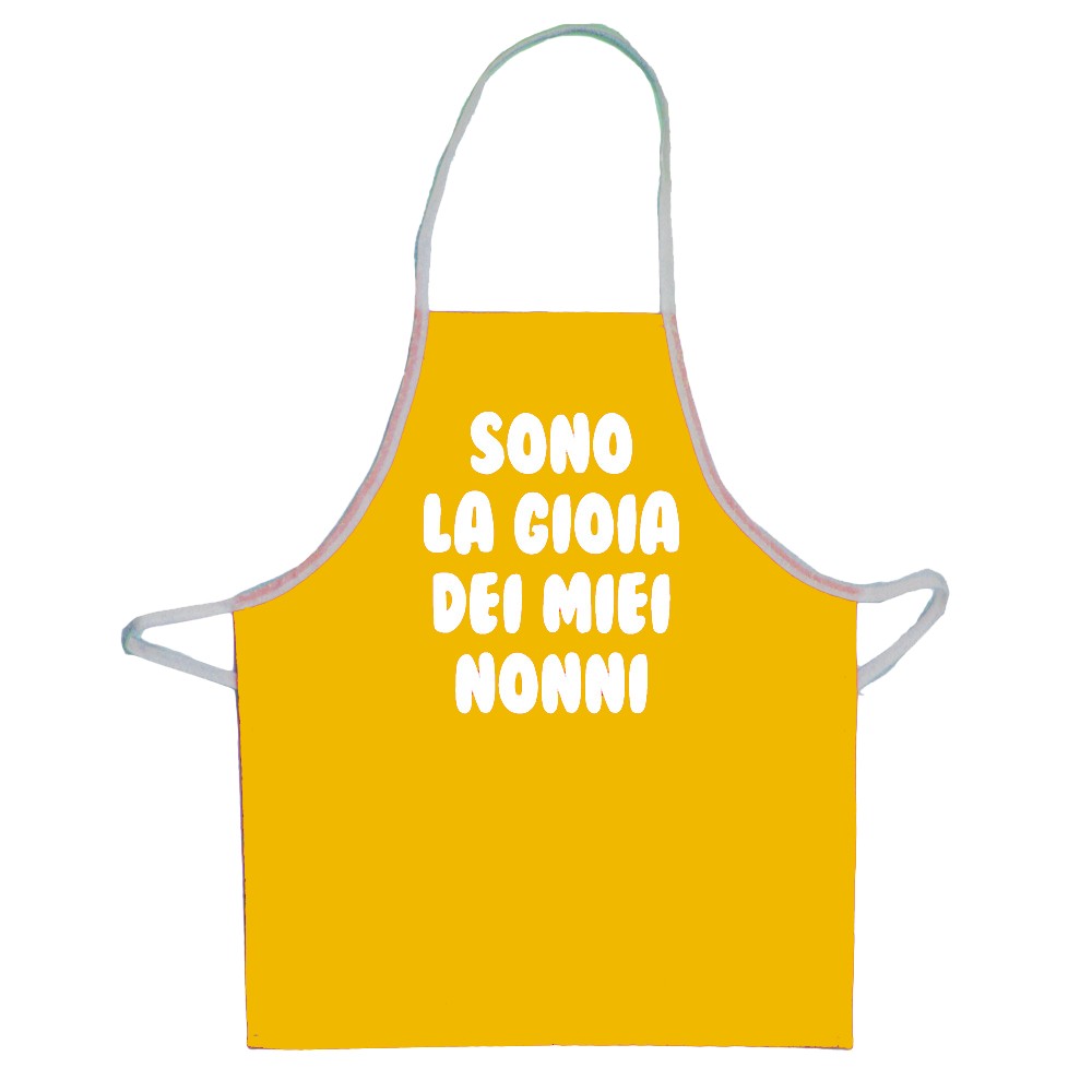 Grembiulino bimbo frasi SPIRITOSE PASQUA cm.52x45