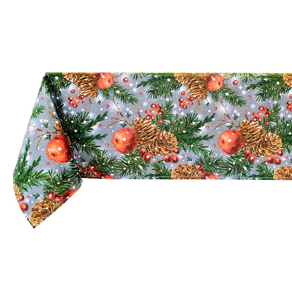 Tovaglia cm. 140x450 CHRISTMAS PIGNE sfusa