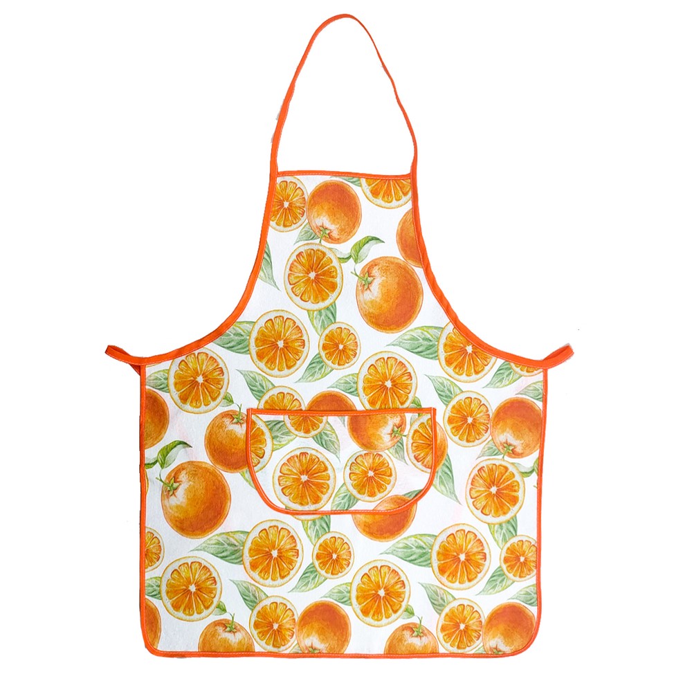 Grembiule intero FRUITS  cm. 62x72 con tascone centrale 