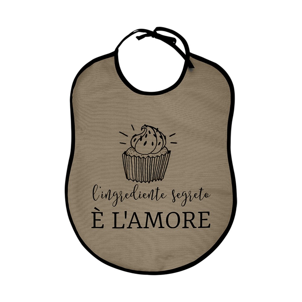 Bavaglione LA CUCINAZZA cm.45x60 con stampe SPIRITOSE