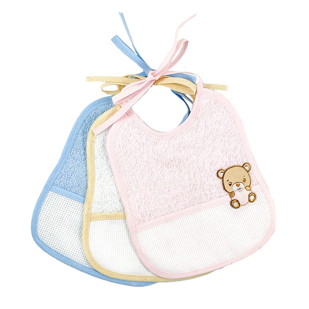 Bavetta GIGI cm.16x18 con tasca etamine + applicazione