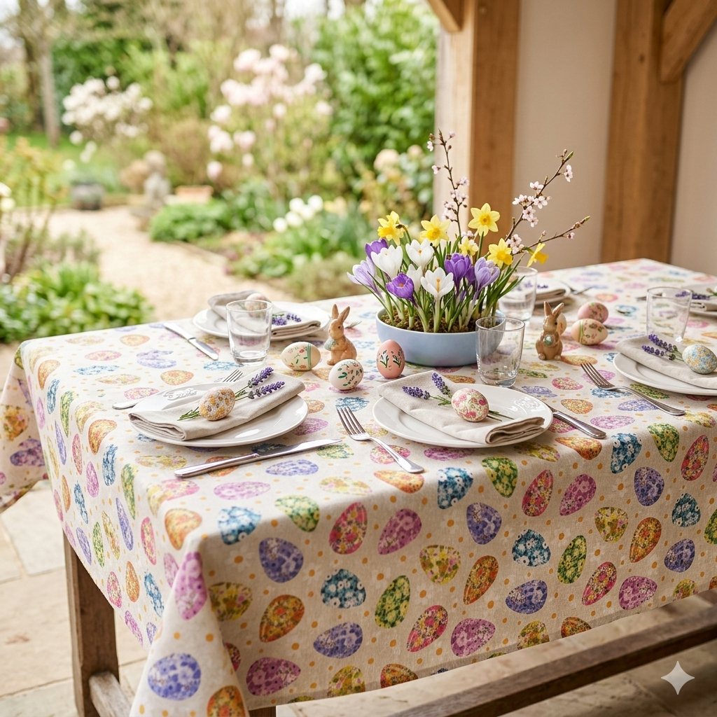 Tovaglia x 4 cm. 140X140 UOVO