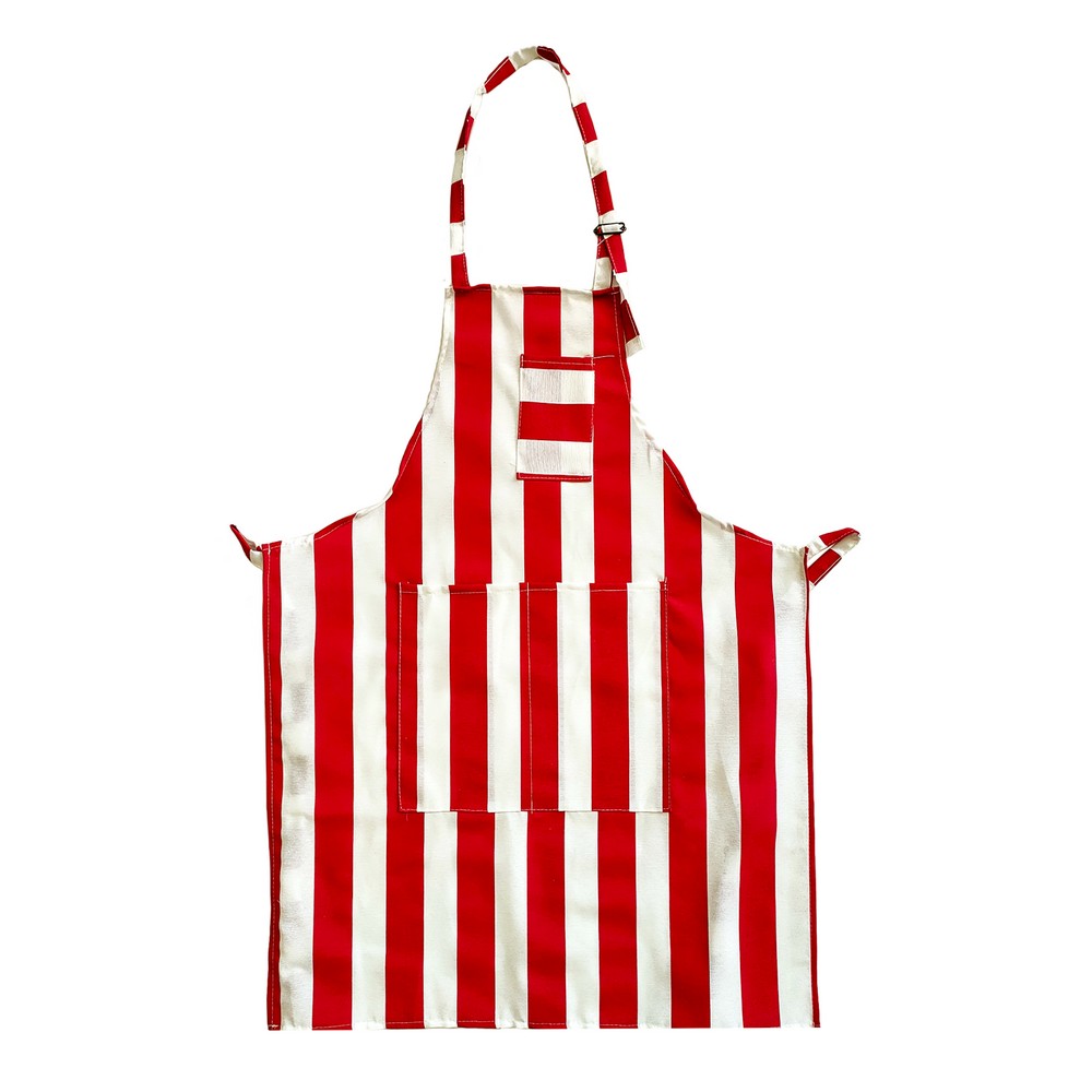 Grembiule con fibbia intero STRIPES con tascone centrale, taschino, allacciatura con fibbia