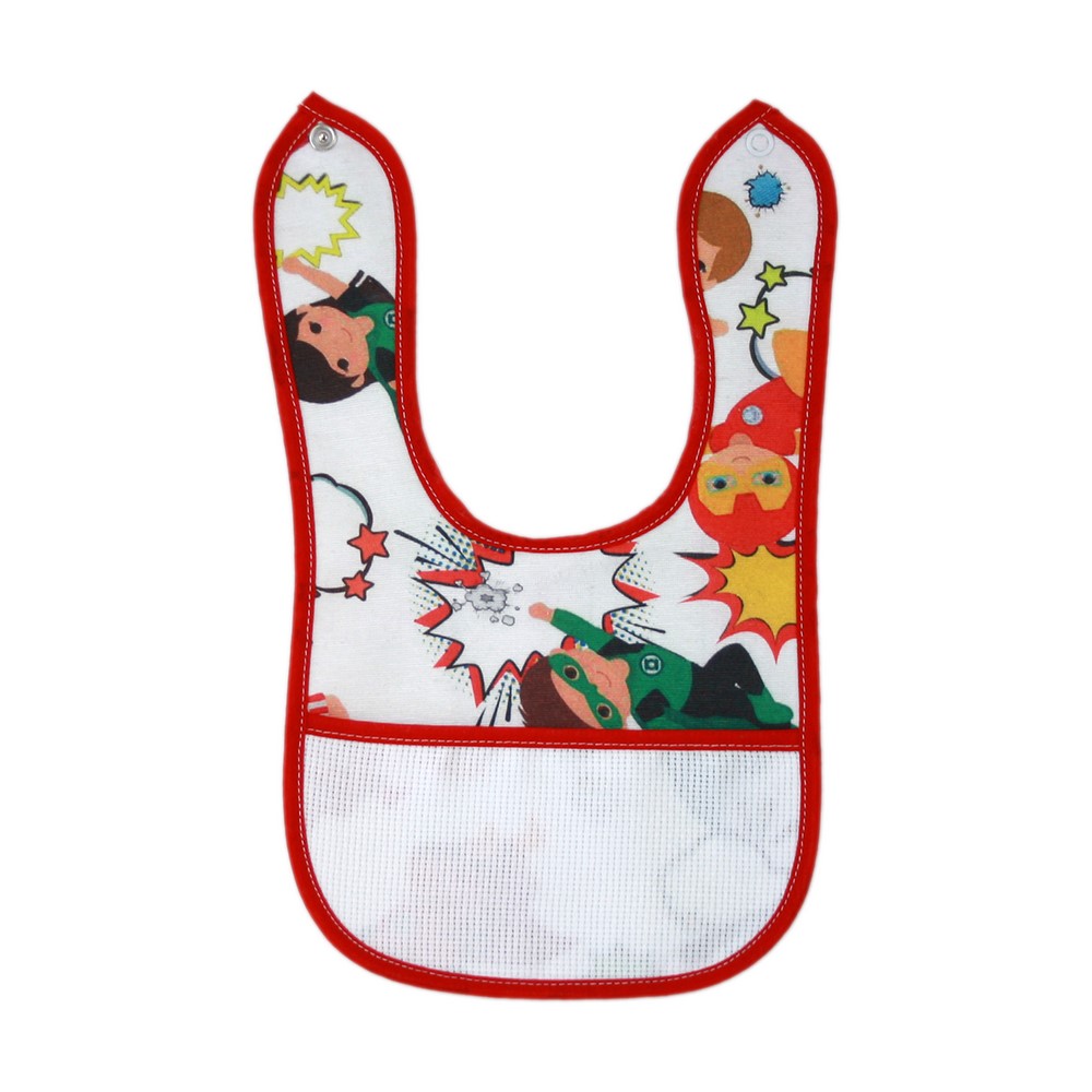 Bavetta da ricamare SEBASTIAN cm.18x30 con bottone