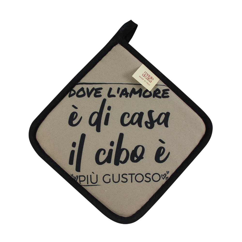 Presina LA CUCINAZZA cm.20x20 con stampe SPIRITOSE
