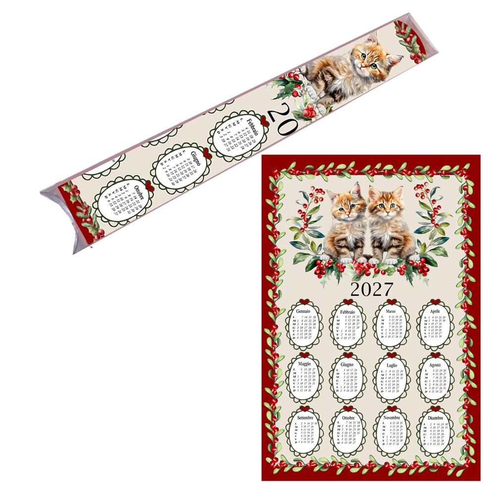 Strofinaccio Calendario  in astuccio senza astina