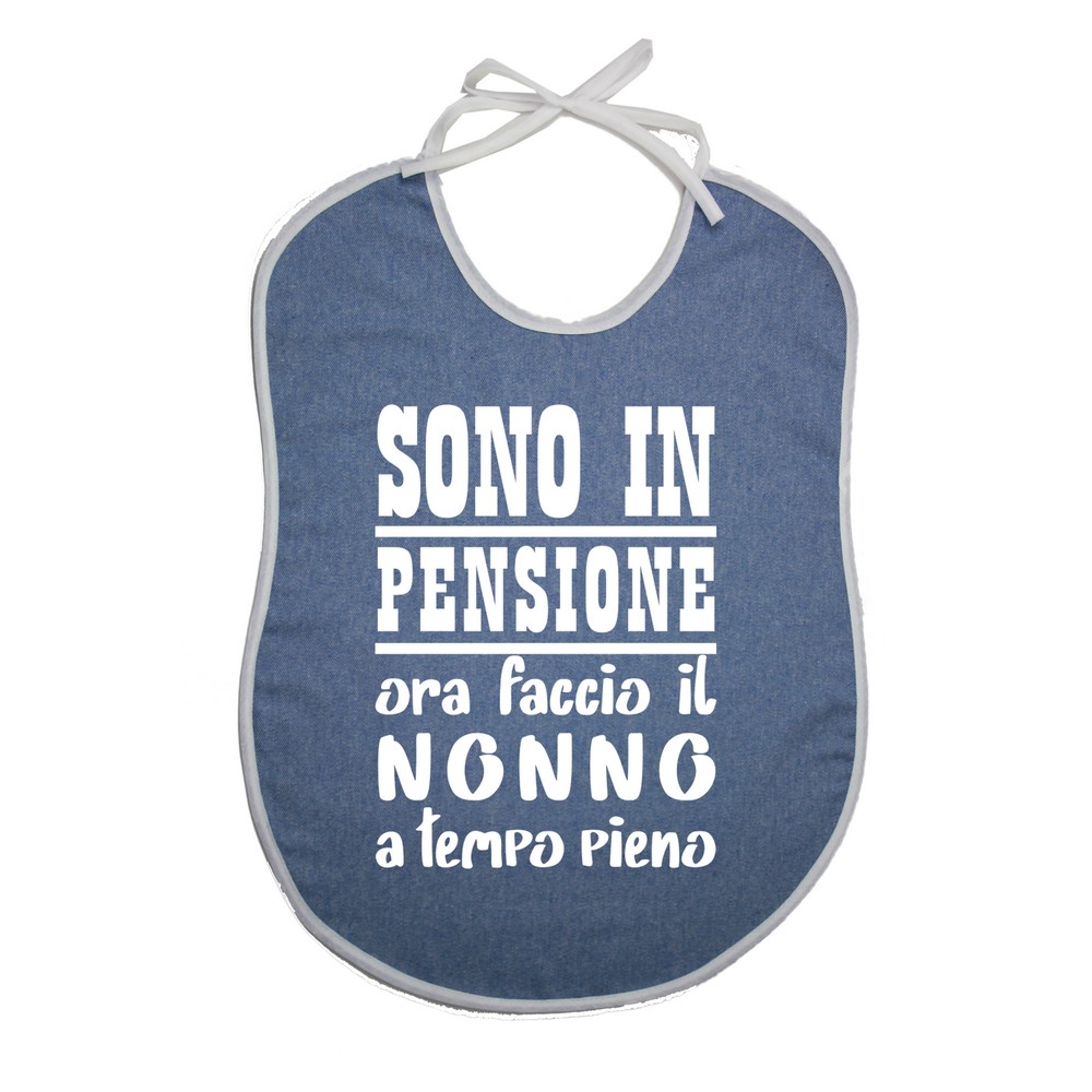 Bavaglione JEANS cm.45X60 con transfer