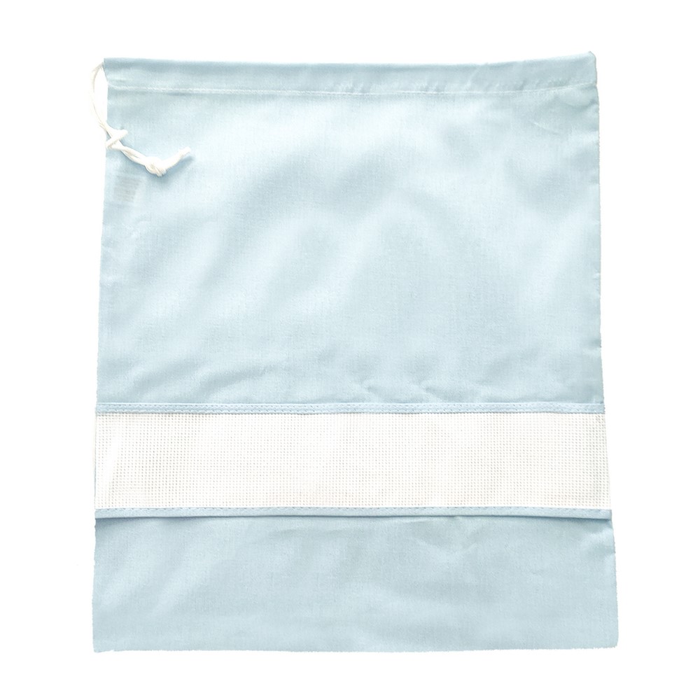 Sacchetto asilo tinta unita con inserto da ricamare