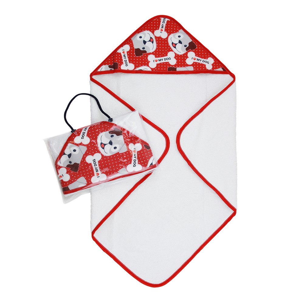 Accappatoio neonato a triangolo FLOUNDER cm.60x60 in spugna - in busta