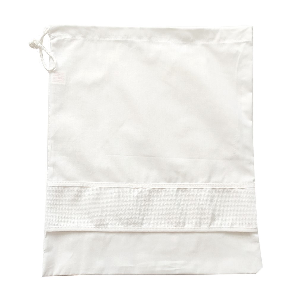 Sacchetto asilo tinta unita con inserto da ricamare