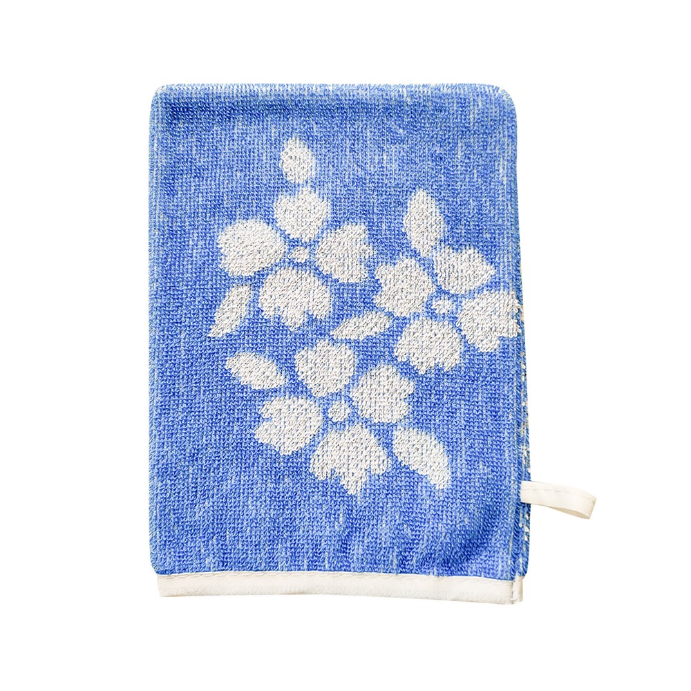 Manopola da bagno cm.15x21 senza elastico in spugna jacquard
