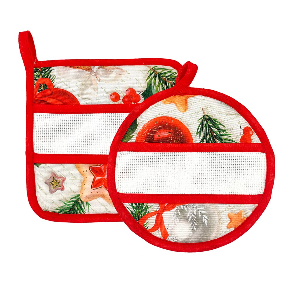 Presina CHRISTMAS MAGIC quadrata e tonda con etamine