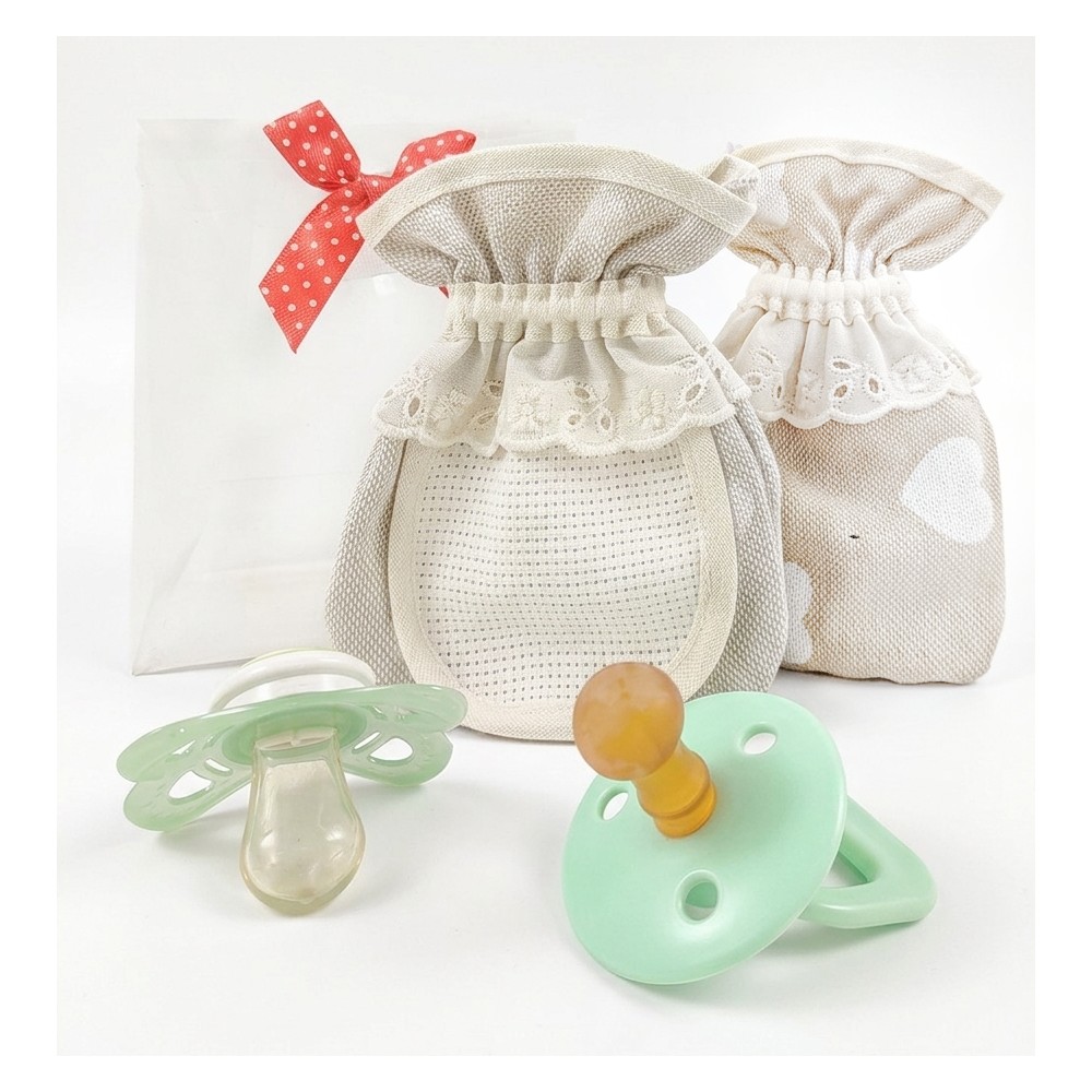 Portaciuccio MIRO' con taschino in etamine da ricamare