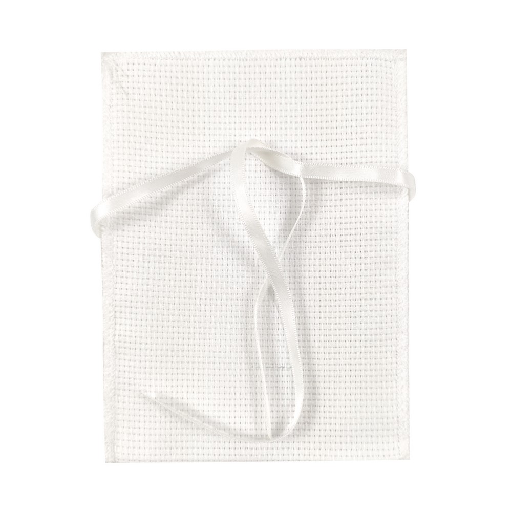 Bustina bomboniere in etamine cm 10x15 chiusura con nastrino 