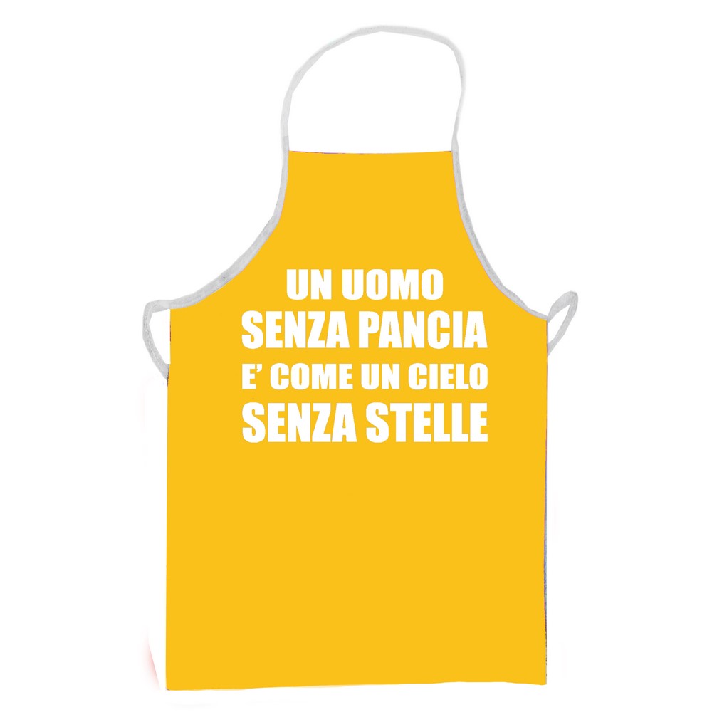 Grembiulone cm.70x90 stampato con transfer  SCRITTE SPIRITOSE