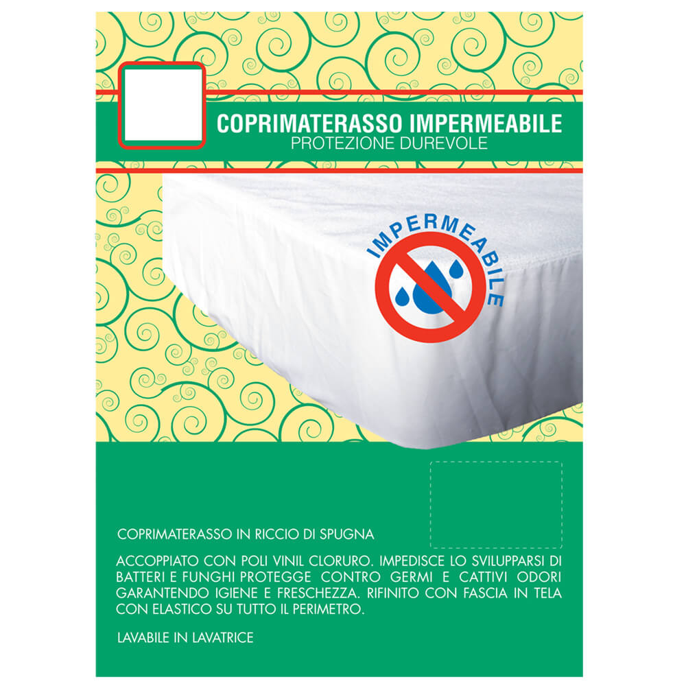 Coprimaterasso impermeabile 1 piazza cm.85x195