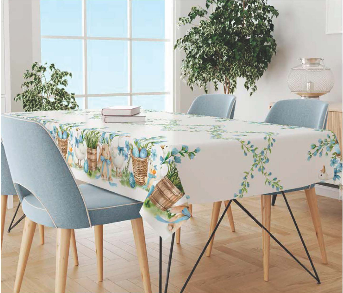 Tovaglia x 4 FASCIATA  cm. 140x140 DUCK