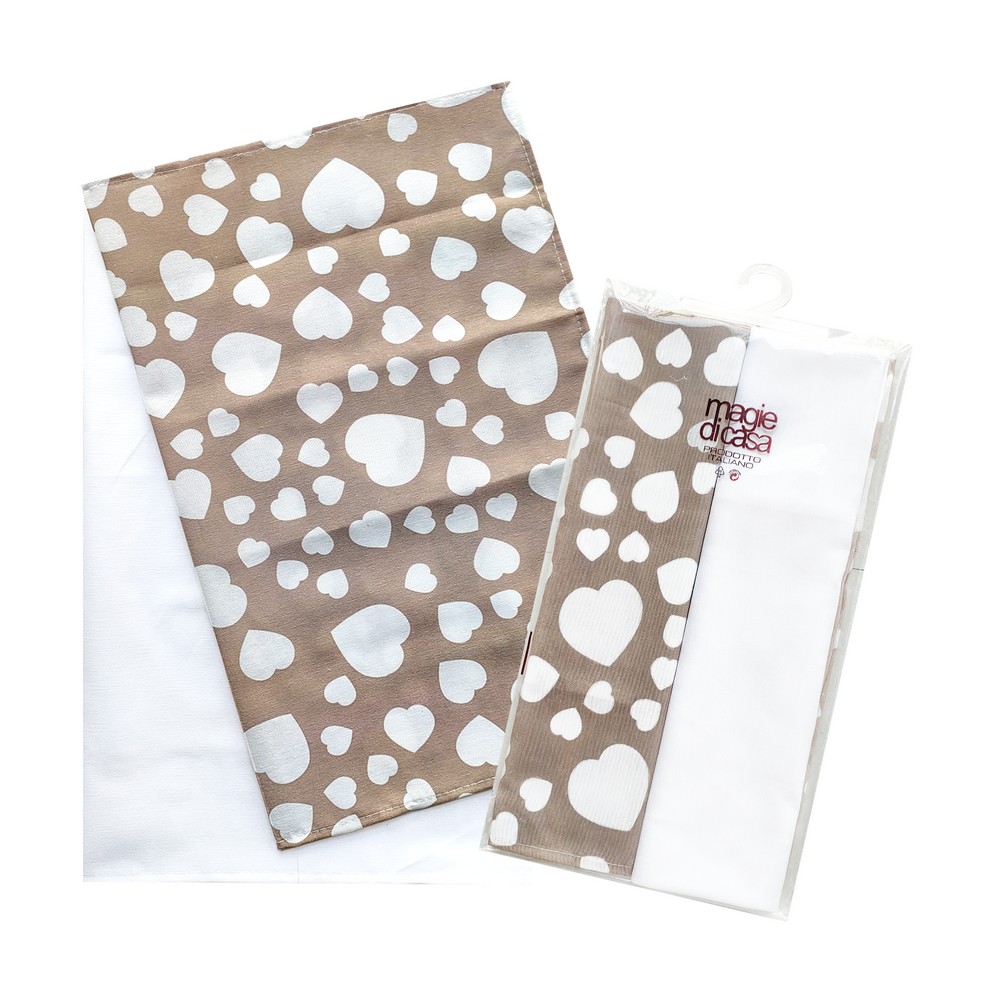 Bis strofinacci cm.52x72 DOLCI BATTITI