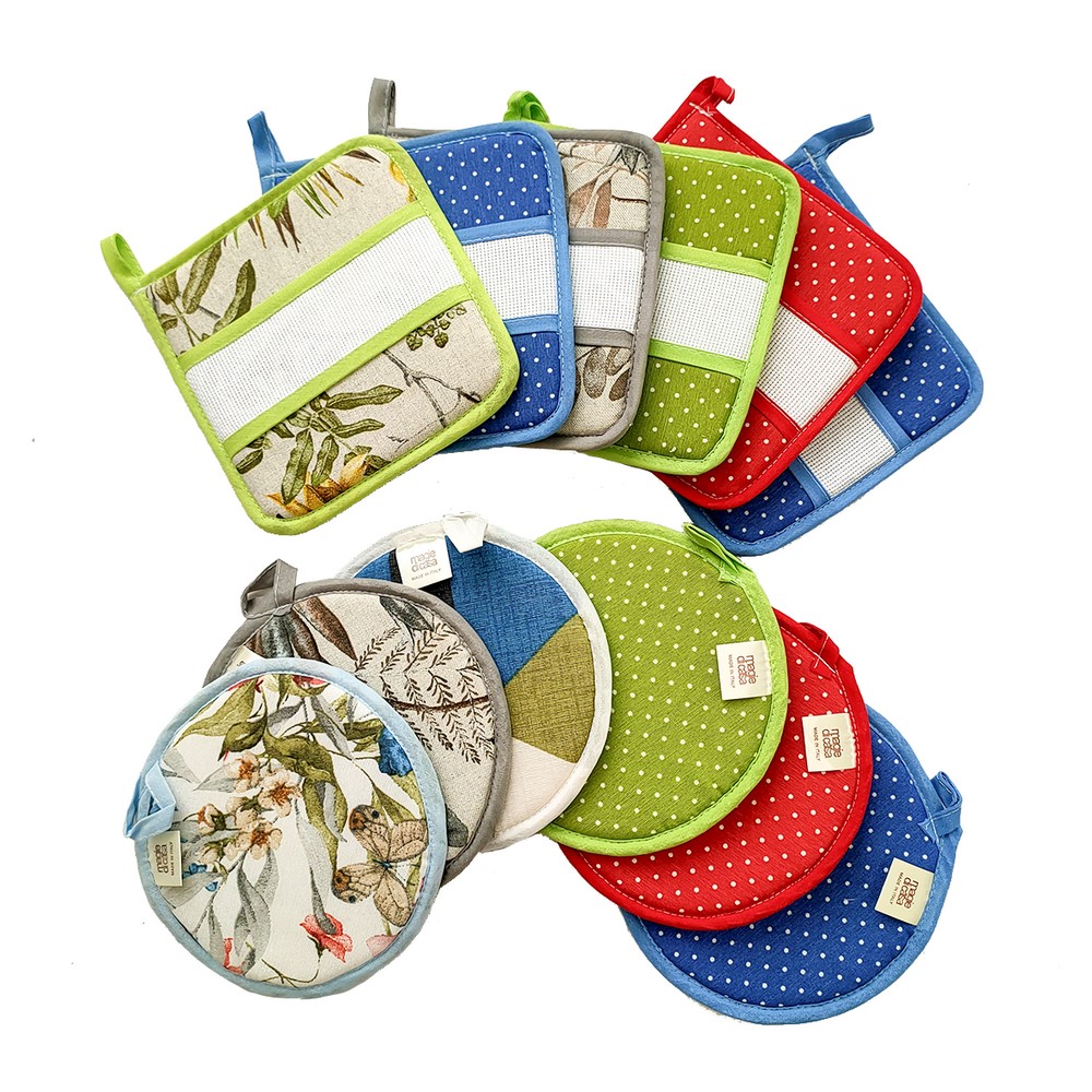 Presine assortite quadrate e tonde con inserto da ricamare PRIMAVERA FANTASIE ASSORTITE