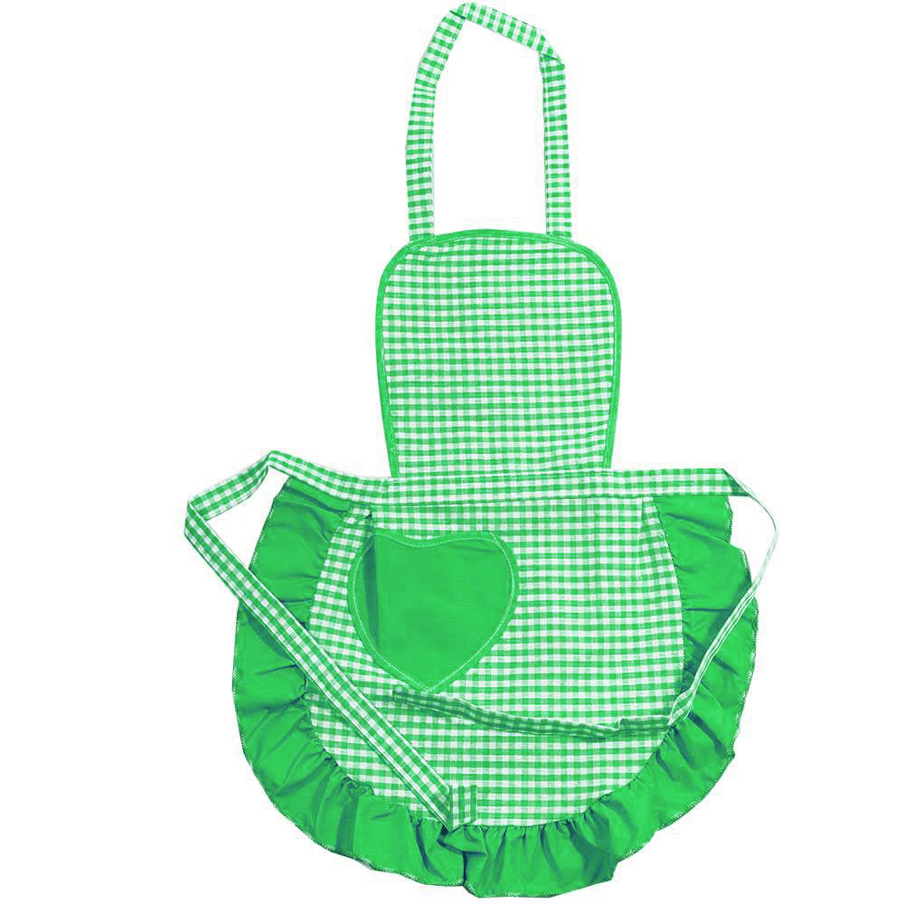 Grembiulino baby CUORICINO cm.39x50 con pettorina e tasca a forma di cuore