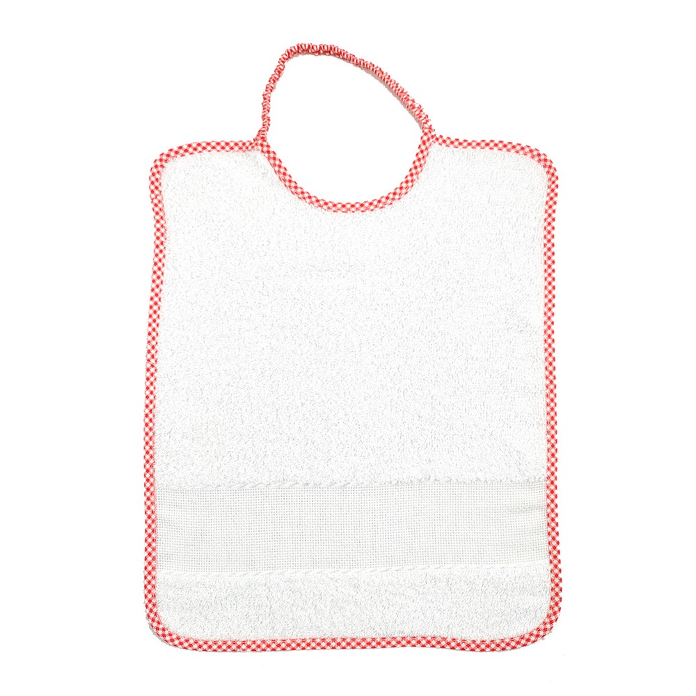 Bavaglino AIDA cm.25x32 con elastico da ricamare