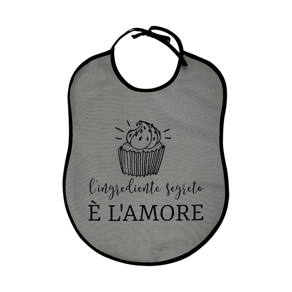 Bavaglione LA CUCINAZZA cm.45x60 con stampe SPIRITOSE