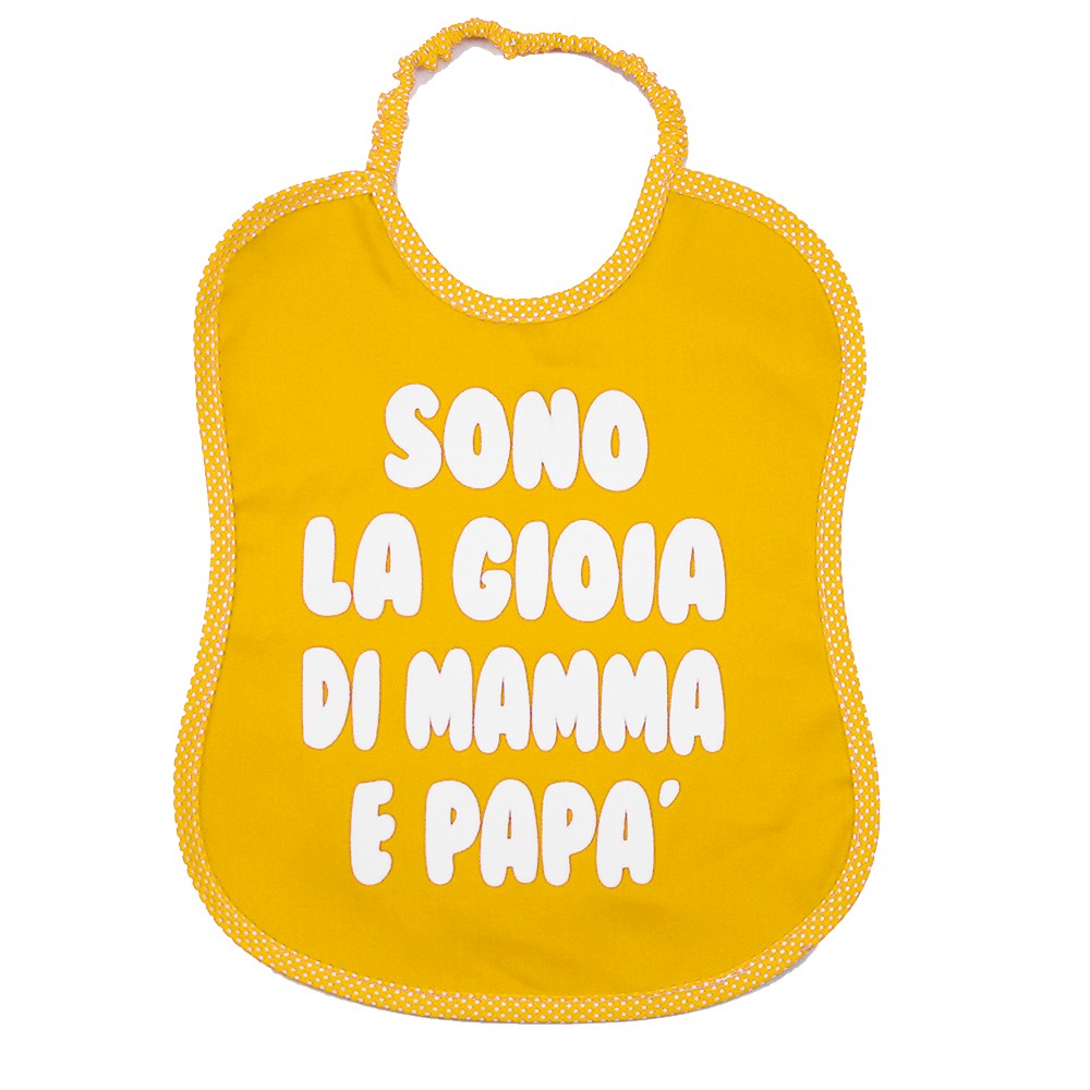 Bavaglione BABY  cm.30x36 - stampato con transfer SCRITTE SPIRITOSE
