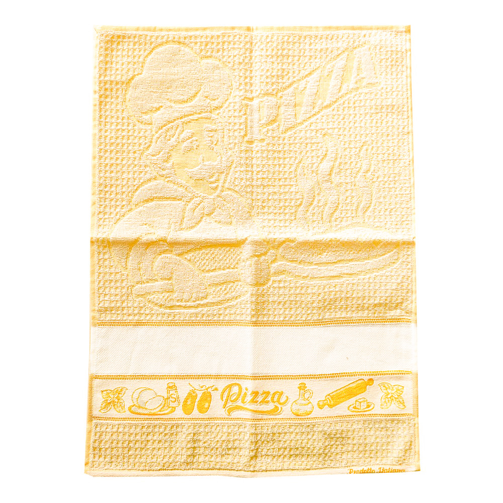 Strofinaccio PIZZA CHEF  cm.50x70 base colorata con etamine