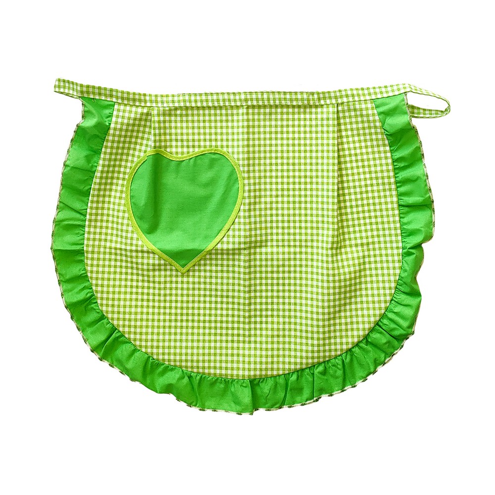 Grembiule a vita CUORE cm.50x60 con tasca a forma di cuore